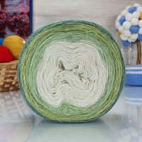 Ангорка колор - 12-1 (зел-салат-бел)