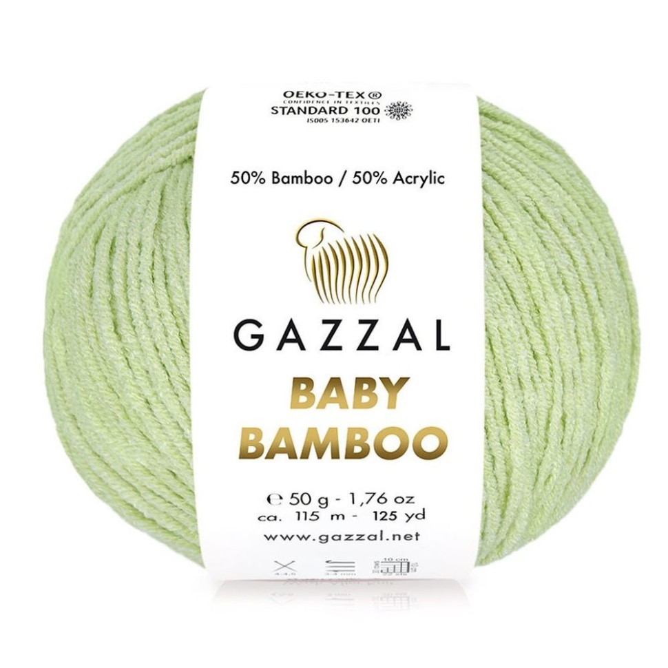 Пряжа Baby Bamboo, Gazzal - 95209 (св.салат)