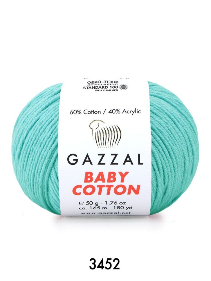 BABY COTTON (Gazzal) - 3452 (ментол)