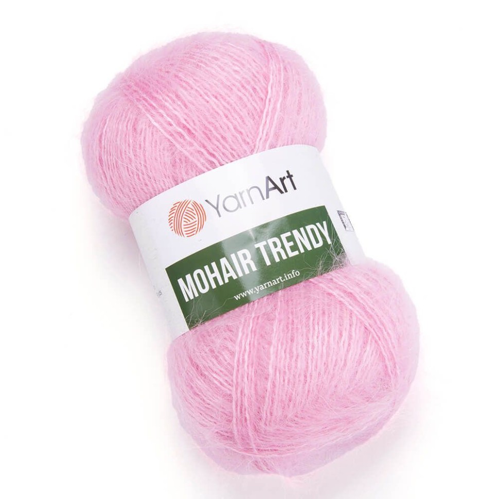 Пряжа Mohair Trendy YarnArt - 127 (розовый)