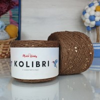 Kolibri с пайетками - 043 (старое золото с блест.золот.пайетками)