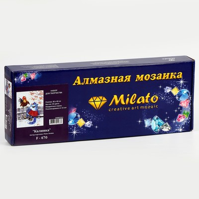 Алмазная мозаика без подрамника «Калинка» 30 × 40 см, 34 цвета