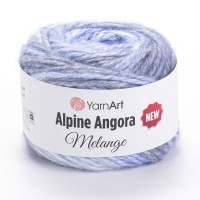 Alpine Angora Melange (YarnArt) - 6401 (голубой принт)