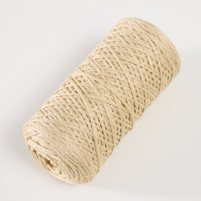 Шнур для вязания 100% полиэфир 1мм 200м/75±10гр (04-бежевый) Шнур для вязания 100% полиэфир 1мм 200м/75±10гр (04-бежевый)