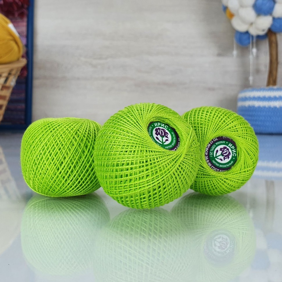 Ирис набор 6 шт - 4706 (яр.салат)