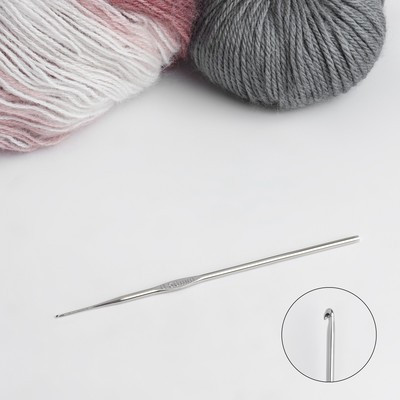 Крючок для вязания, железный, d = 0,5 мм, 12,5 см (10 шт.)