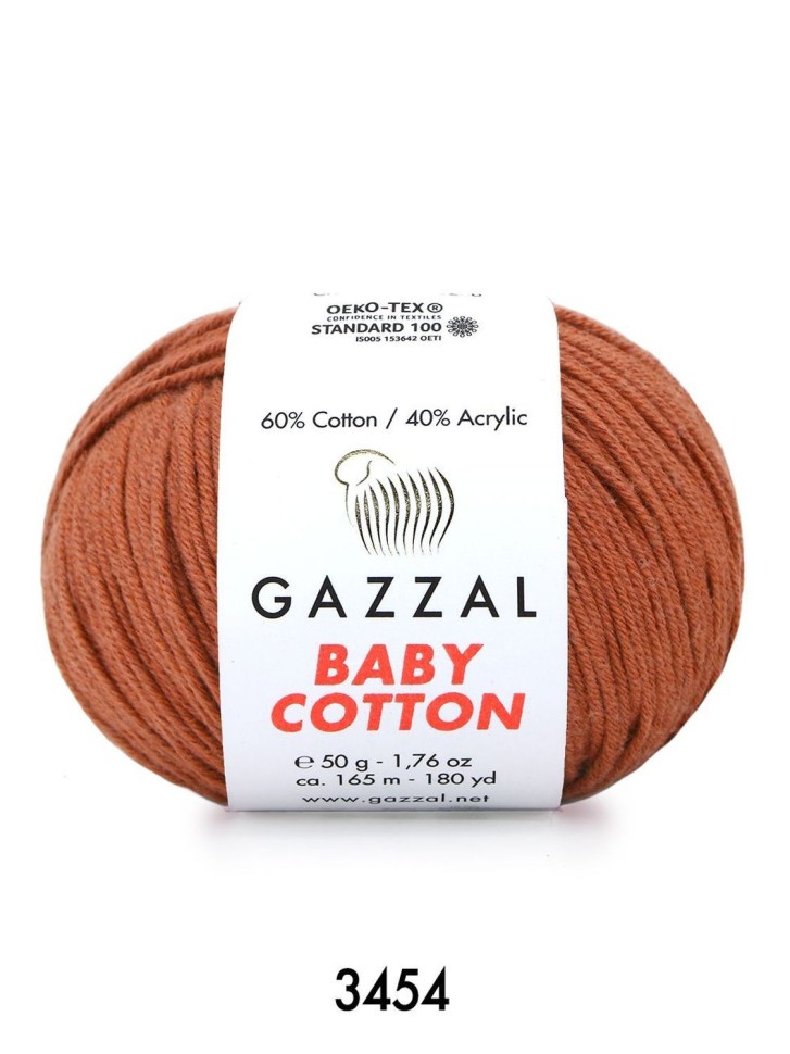 BABY COTTON (Gazzal) - 3454 (глина)