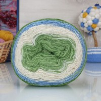 Ангорка колор - 27 - 1 (салатовый-сине-белый)