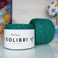 Kolibri с пайетками - 045 (изумруд)