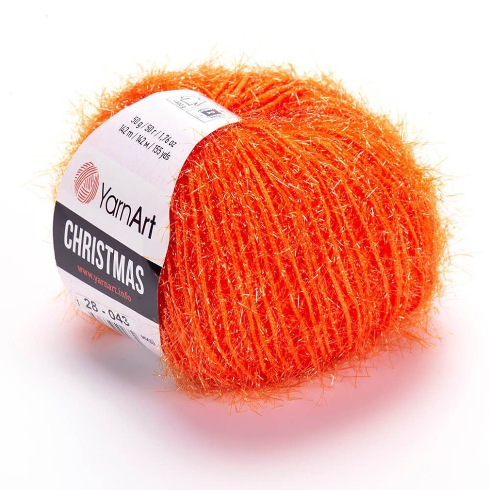 Christmas YarnArt - 28 (оранжевый неон)