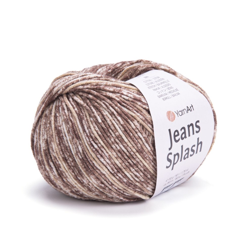 Jeans Splash, YarnArt - 945 (какао принт)