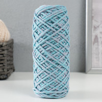 Шнур для вязания 35% хлопок,65%  полипропилен 3 мм 85м/165±5 гр (Розовый/мята)