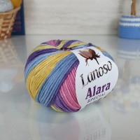 Alara special Lanoso - 703 (желт/фиолет принт)