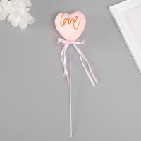 Декор для творчества &quot;Love&quot; длина 20 см, розовый (6 шт.)