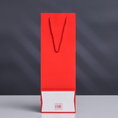 Пакет под бутылку с пластиковым окном 12,5 × 8,5 × 36 см, красный (12 шт.) Пакет под бутылку с пластиковым окном 12,5 × 8,5 × 36 см, красный (12 шт.)