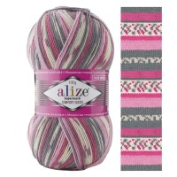 SUPERWASH 100 - 7707 (розово-серый принт)