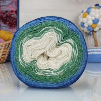 Ангорка колор - 15 - 1 (т.син-зелен-бел)