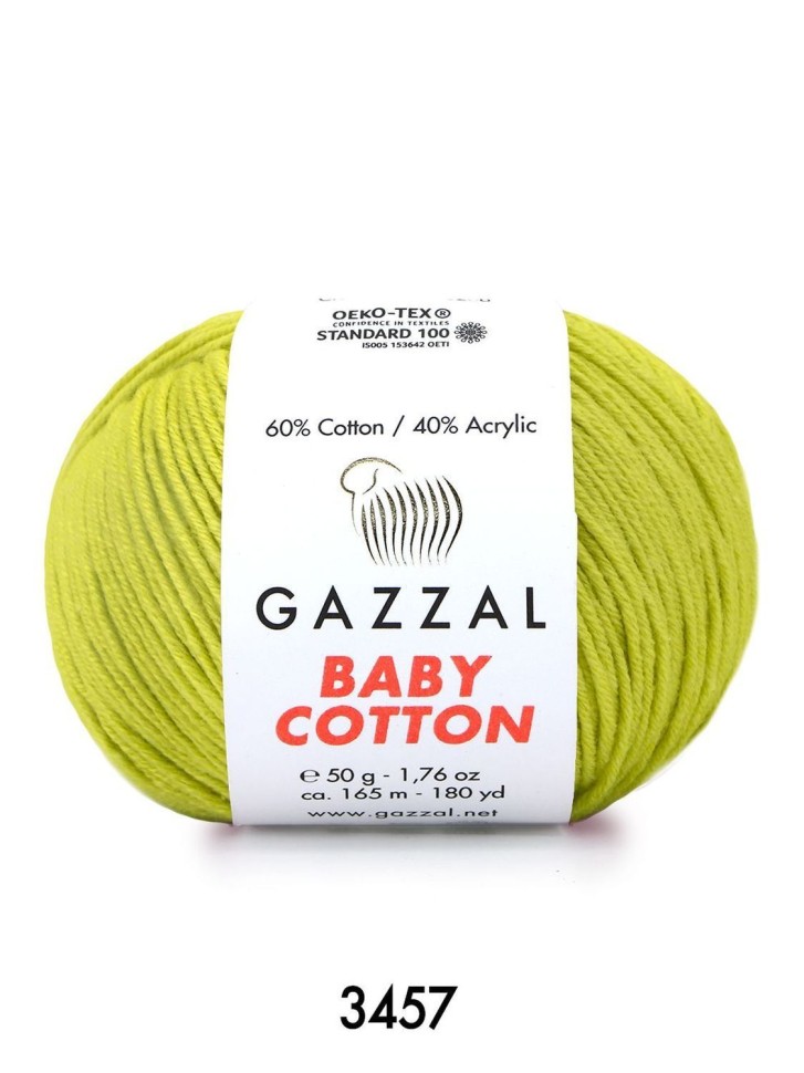 BABY COTTON (Gazzal) - 3457 (фисташка)