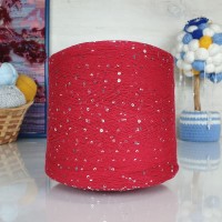 Kolibri с пайетками - 047 (красный с серебрист.пайет)