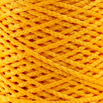 Шнур для вязания 100% полиэфир 1мм 200м/75±10гр (08-желтый)
