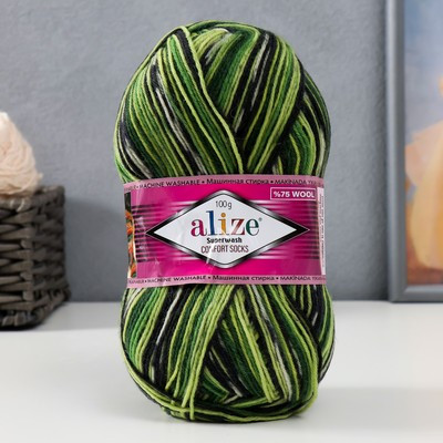 Пряжа "Superwash comfort socks" 75% шерсть, 25% полиамид 420м/100гр (2696)