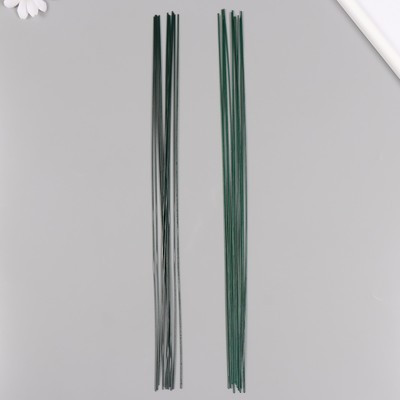 Проволока для творчества лакированная "Blumentag" 1.2 мм, 12 шт, 40 см, зеленый