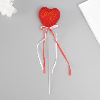 Декор для творчества &quot;Love&quot; длина 20 см, красный (6 шт.)