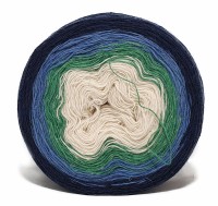 Ангорка колор - 15 (т.син-зелен-бел)