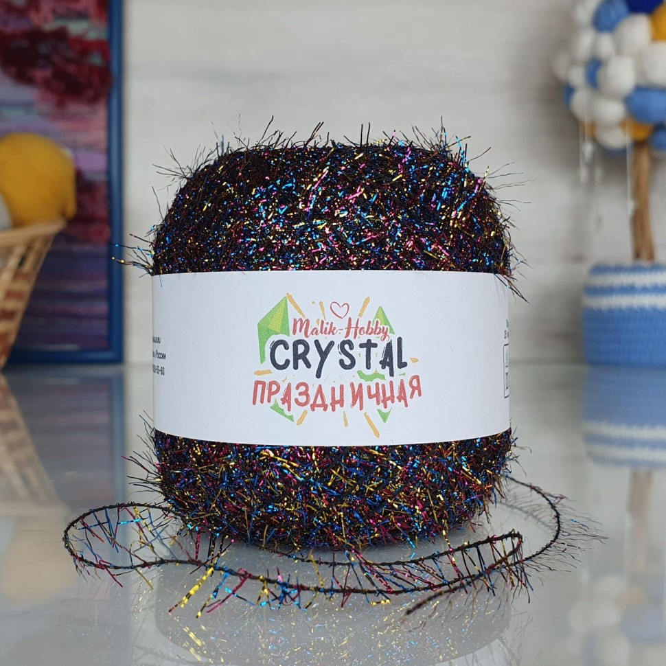Crystal праздничная M&H - 102 (радуга (длинный ворс))