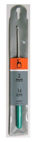 Крючок вязальный с пластиковой ручкой 14 см. (Pony) 2.00  арт.46201