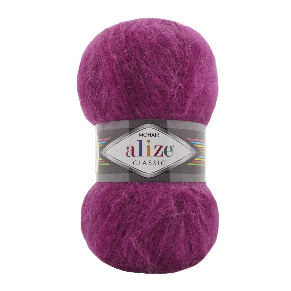 MOHAIR CLASSIC (ALIZE) - 209 (тем.фуксия)