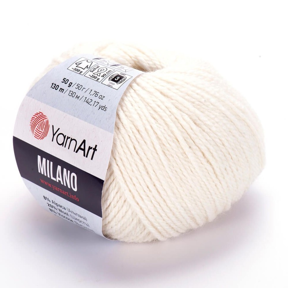 Milano (YarnArt) - 852 (молочный)