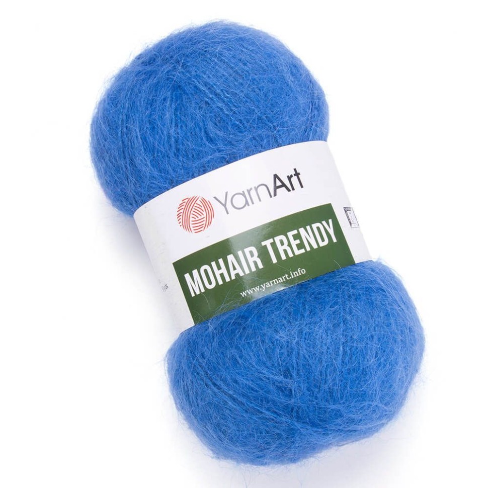 Пряжа Mohair Trendy YarnArt - 140 (т.голубой)
