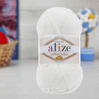 COTTON BABY SOFT (Ализе) - 55 (белый)