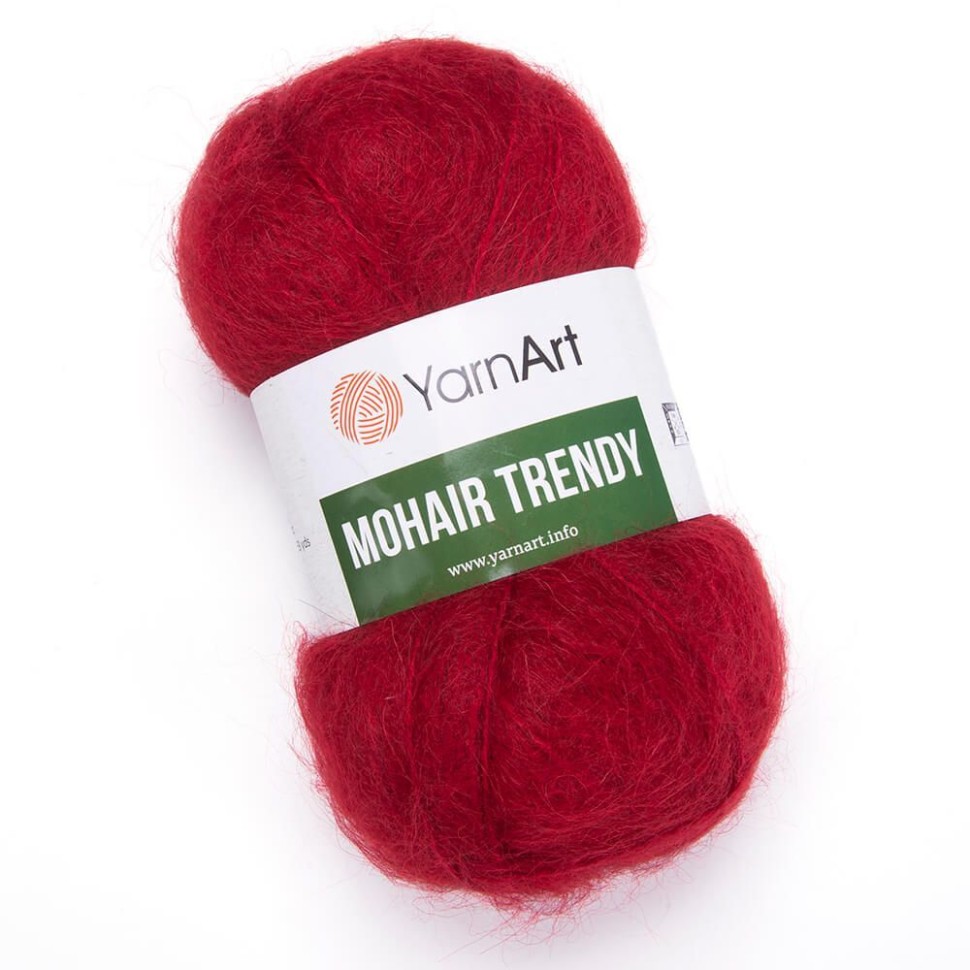 Пряжа Mohair Trendy YarnArt - 141 (красный)