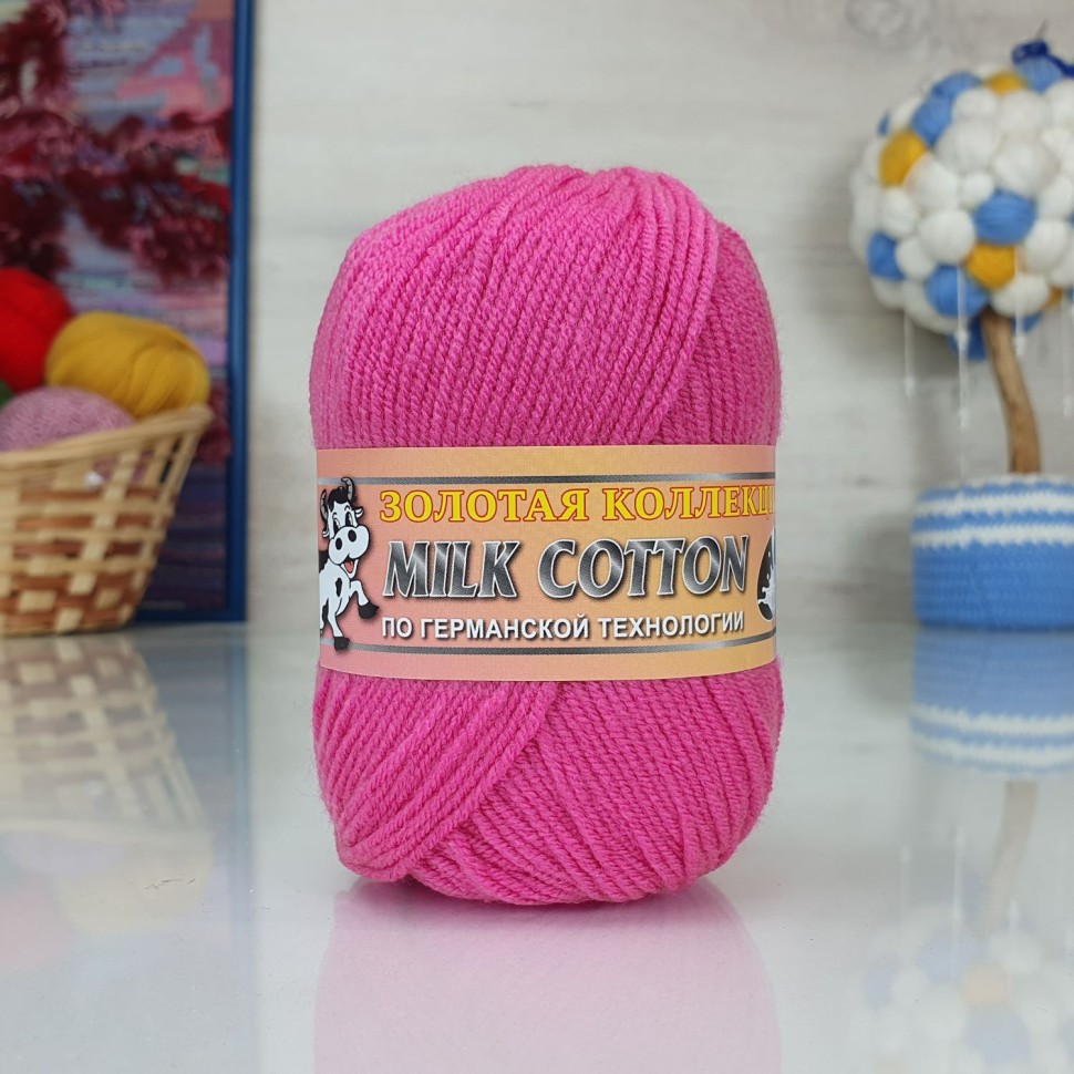 Милк коттон 170м Color City - 029 (яр.розовый)