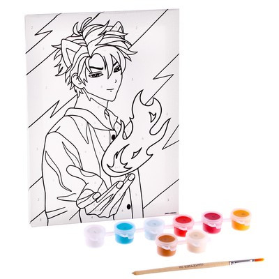 Картина по номерам «Огонь в душе», 21 × 15 см