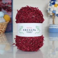 Квезаль - 237 (вишневый с голографическими  пайетками)