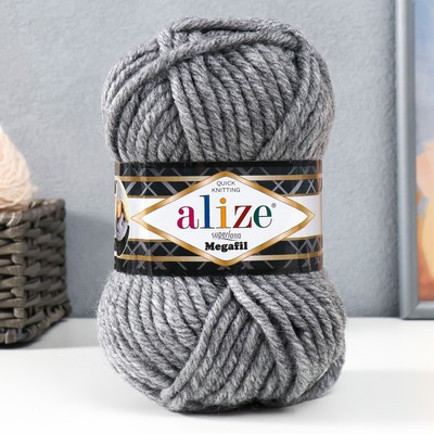 Пряжа "Superlana megafil" 25% шерсть, 75% акрил 55м/100 гр (21)