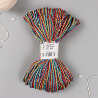 Шнур вязаный "Color" полипропилен 4 мм цветной 50м