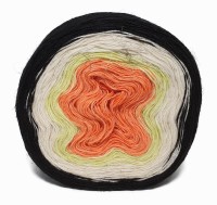 Ангорка колор - 19 (черн-бел-оранж)