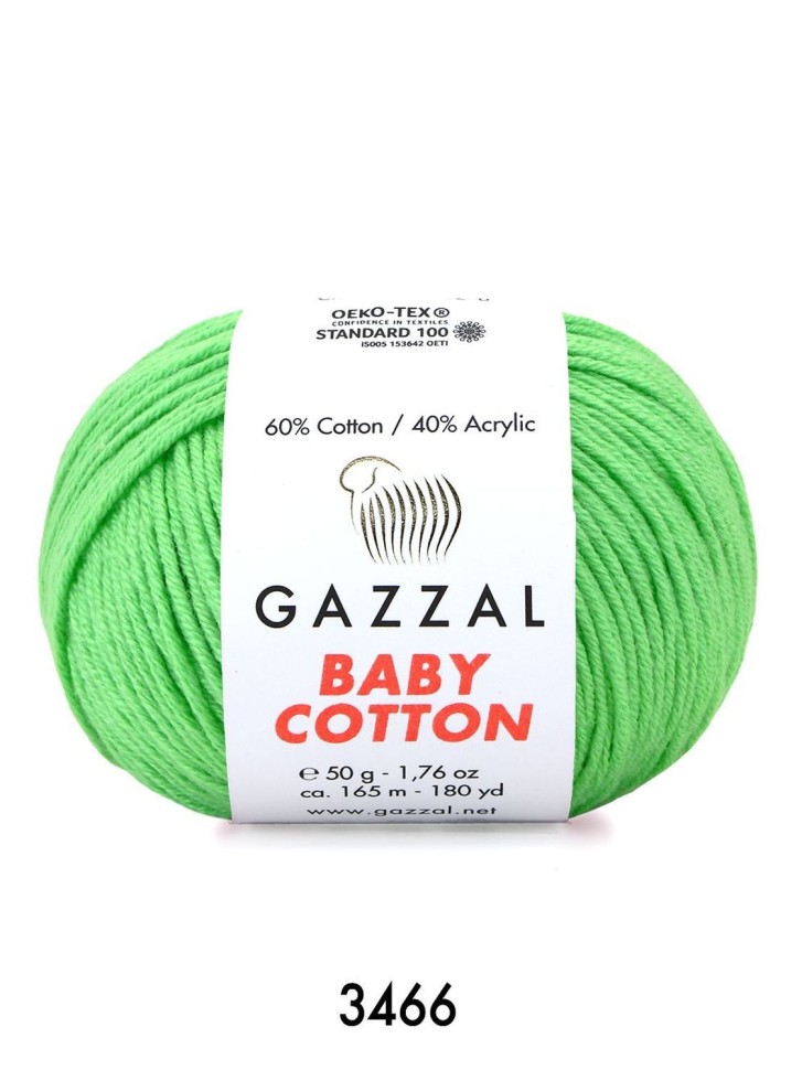 BABY COTTON (Gazzal) - 3466 (салатовый)