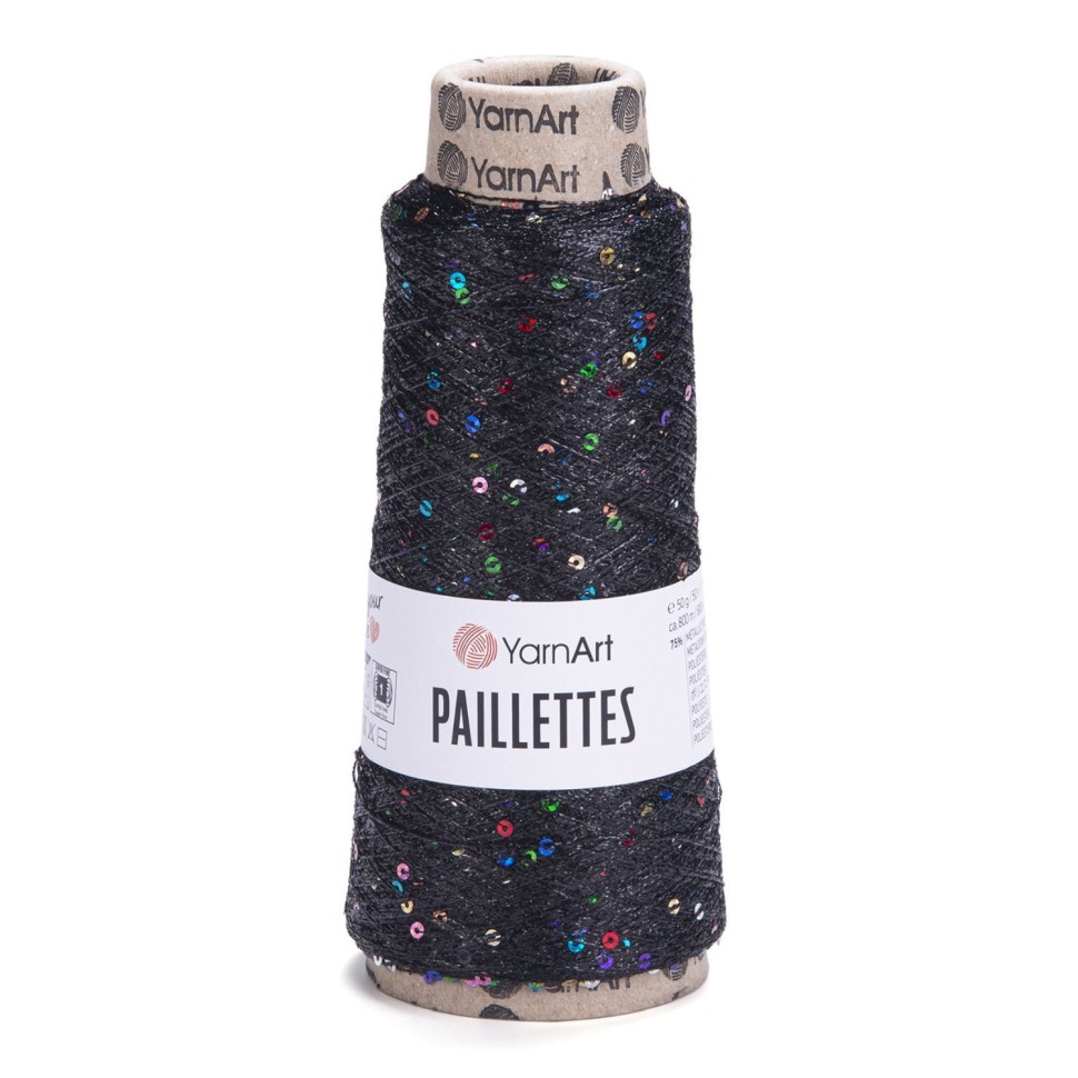 Paillettes YarnArt - 8010 (тем.графитовый)