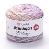 Alpine Angora Melange (YarnArt) - 6413 (розовый принт)