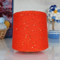 Kolibri с пайетками - 052 (яр.оранжевый с золот.пайет)