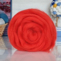 Гребенная лента для валяния (Камтекс) - 223 (алый)