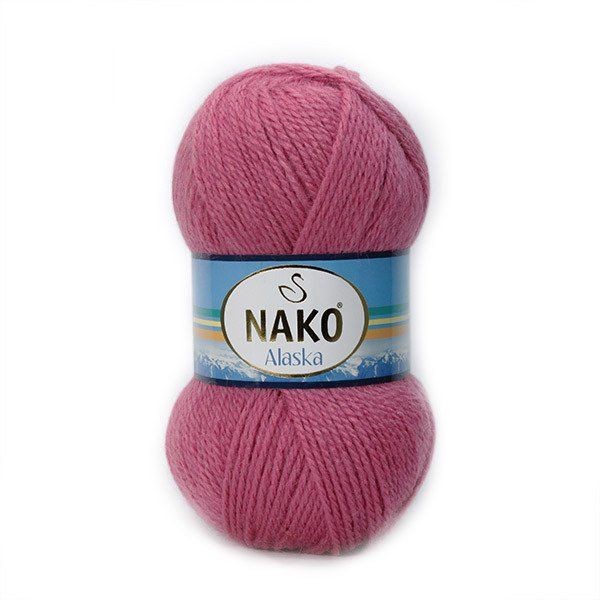 Пряжа ALASKA (Nako) - 10507-7107 (ярко-розовый)