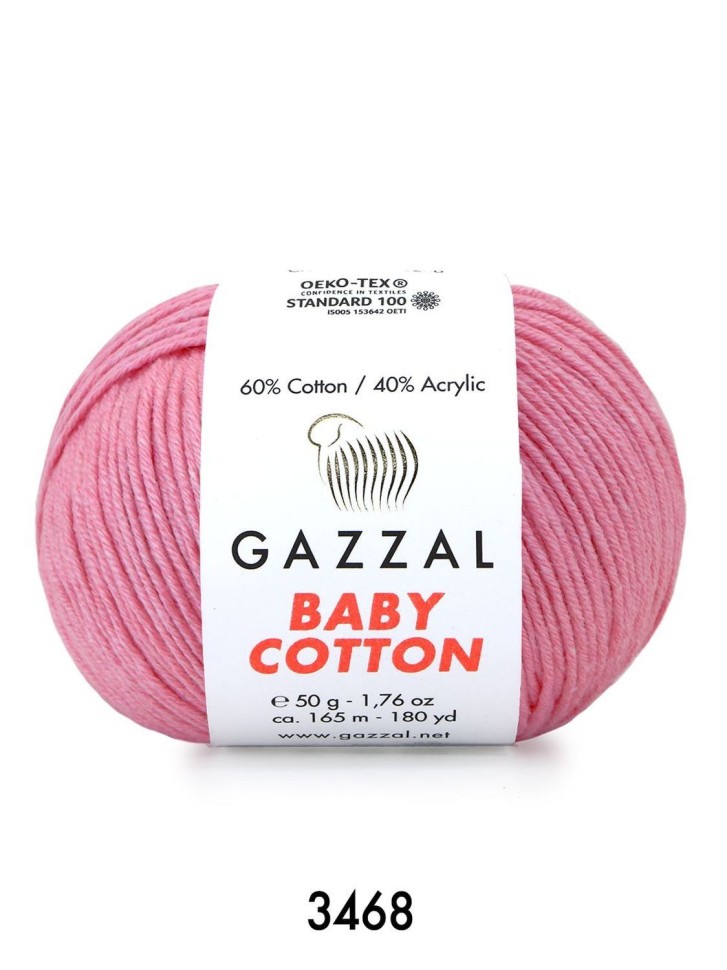 BABY COTTON (Gazzal) - 3468 (розовый (барби))