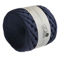 Пряжа Трикотажная - 111 (тем.синий меланж)