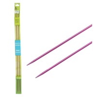 33701 Спицы вязал. прямые COLOUR 2,0 мм/35 см, красн., алюм., 2 шт PONY